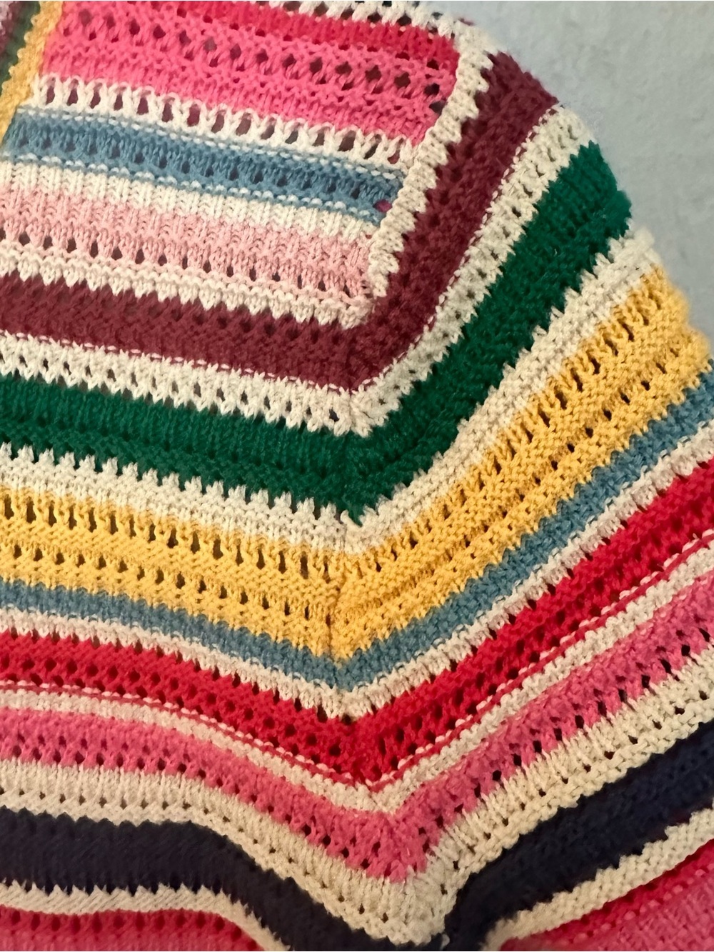 Stripe Open Stitch Cotton
Sweater - Picture 10 of 13